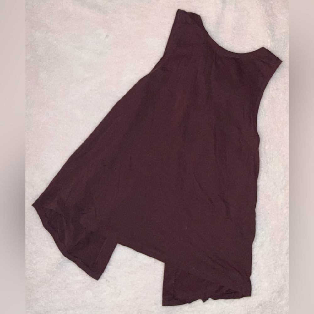 Victoria's Secret Sport Dark Purple Open Back X Tank Top L